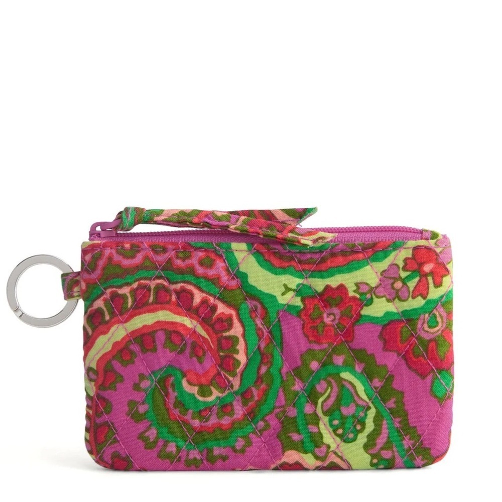 Vera Bradley Zip ID Case Capri Pink in Cotton NWT